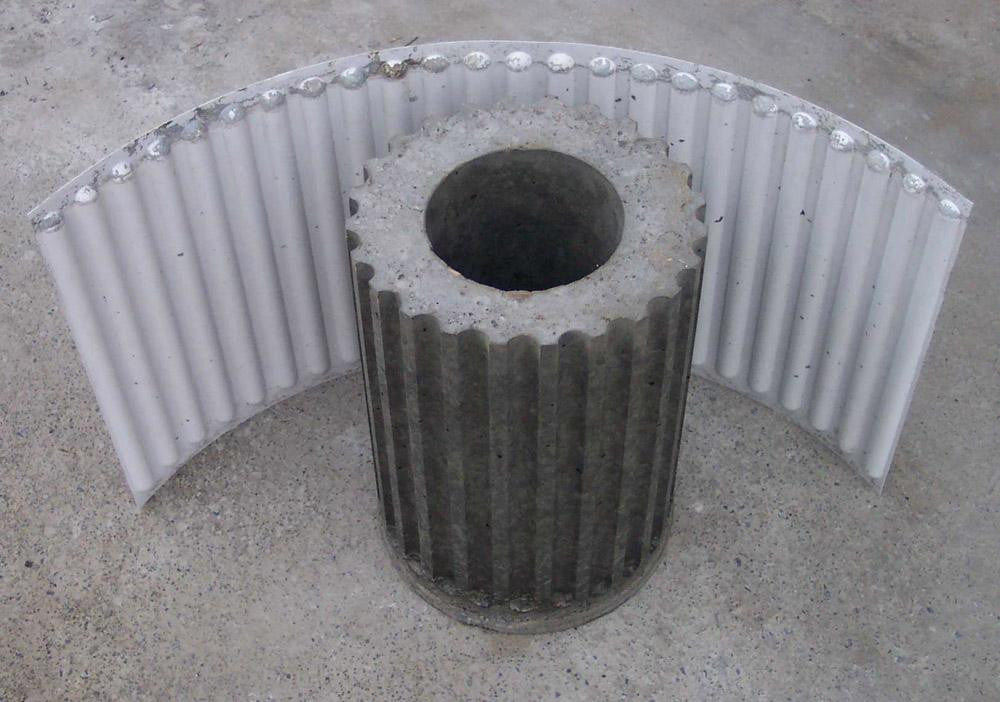 Collum Insert Fluted Insert for the Tuscany Column - History Stones